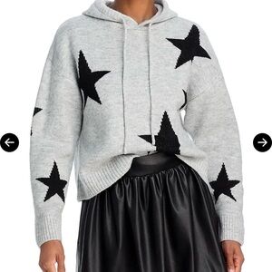 SHEIN Hoodie with Black Star Design